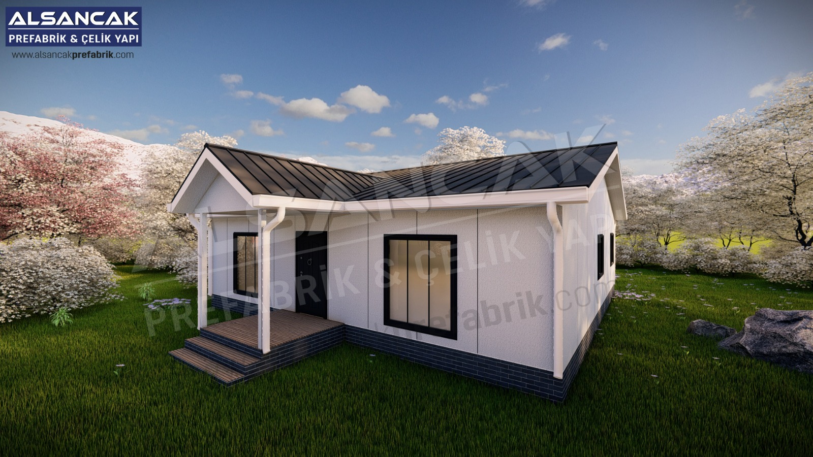 115 m² Tek Katlı Prefabrik Ev