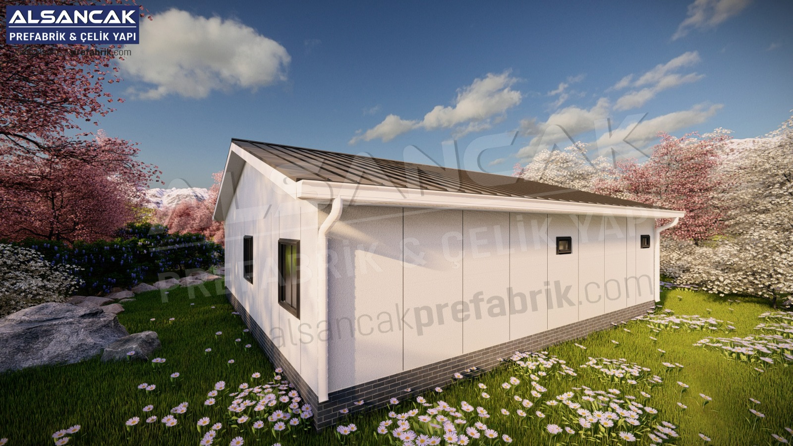 115 m² Tek Katlı Prefabrik Ev