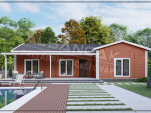 Ac7ef150m2 Prefabrik Ev 1T 1