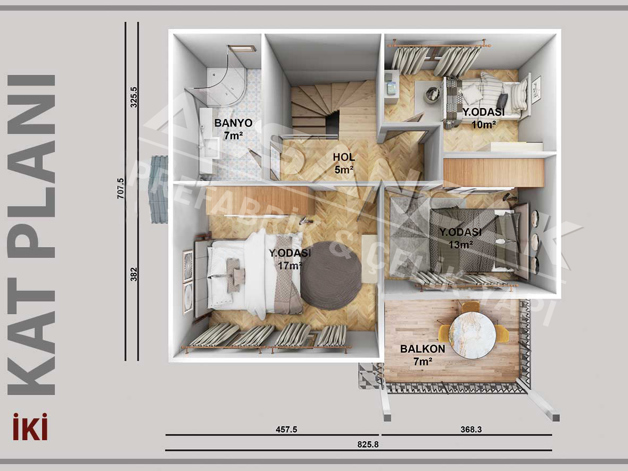 126 M2 Dublex Çelik Ev